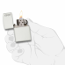 ISQUEIRO ZIPPO WHITE MATTE WITH ZIPPO LOGO